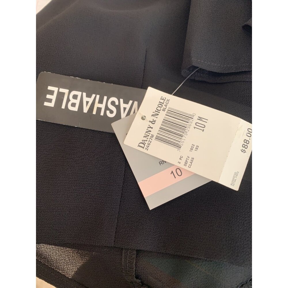 Danny & Nicole 2 pc Maxi Black Formal Dress Size 10 - Picture 10 of 10